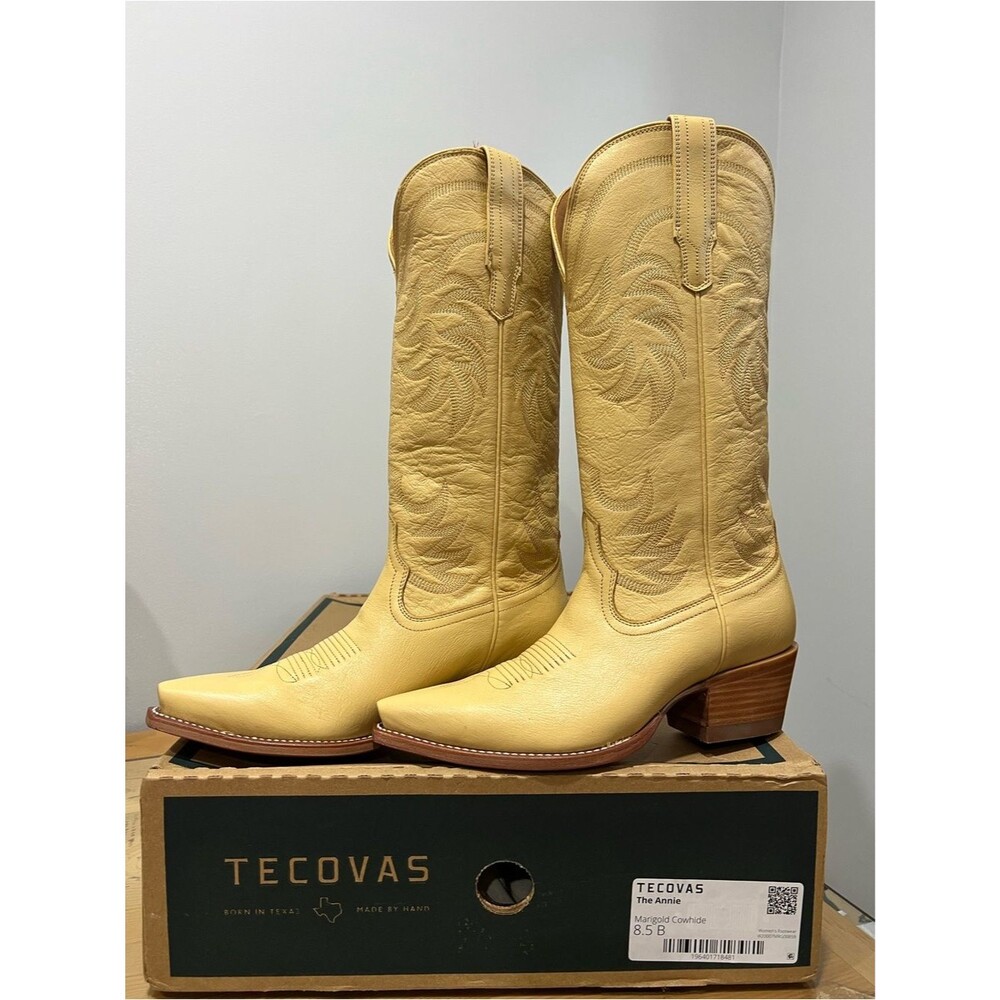 Tecovas The Annie Women's Cowboy Boots in Marigold - Size 8.5